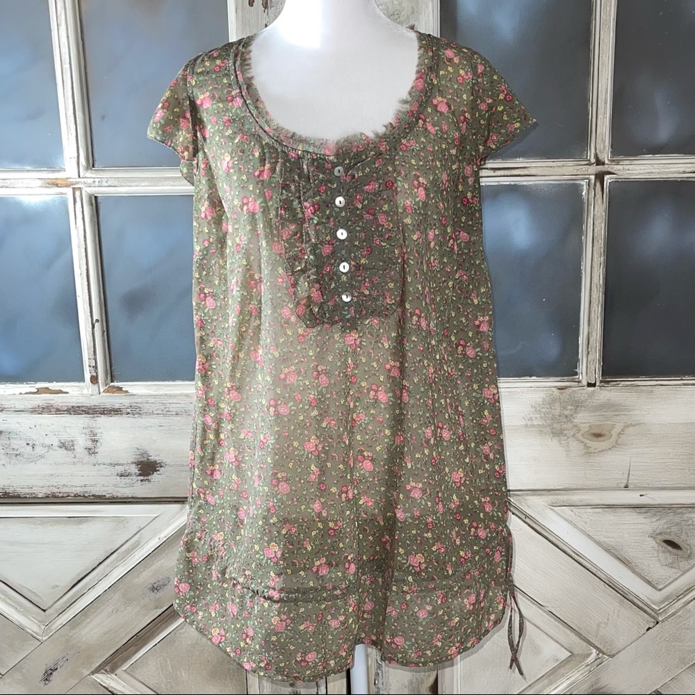 Motherhood Maternity floral  blouse size s